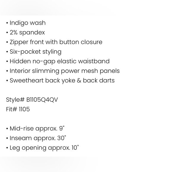 Democracy Ab-Solution Booty Lift Indigo Jegging Jeans - Picture 3 of 6